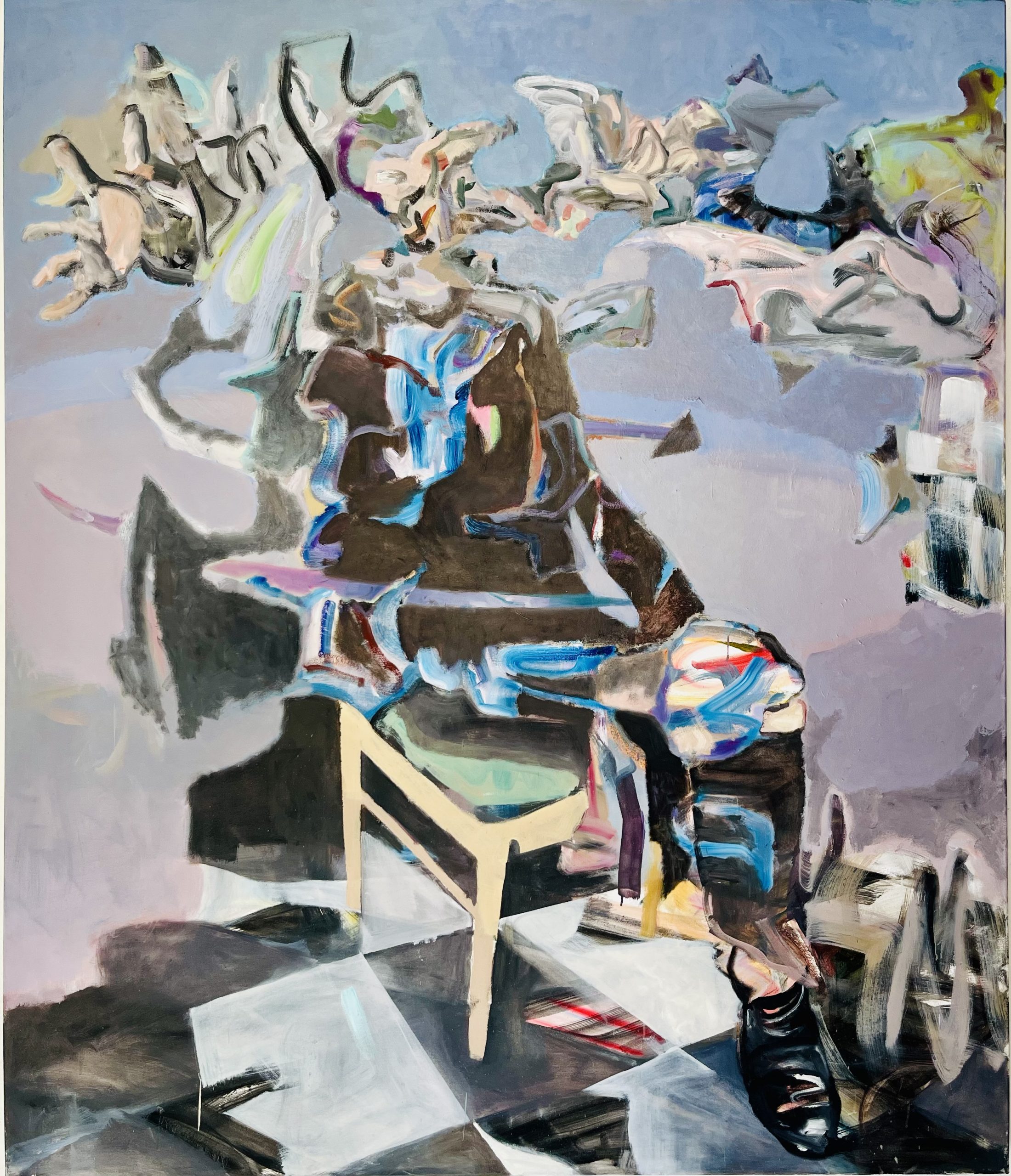Daniel Mohr - Schwindel (2024) Daniel Mohr, Schwindel, 200 x 120 cm, oil on canvas, 2024