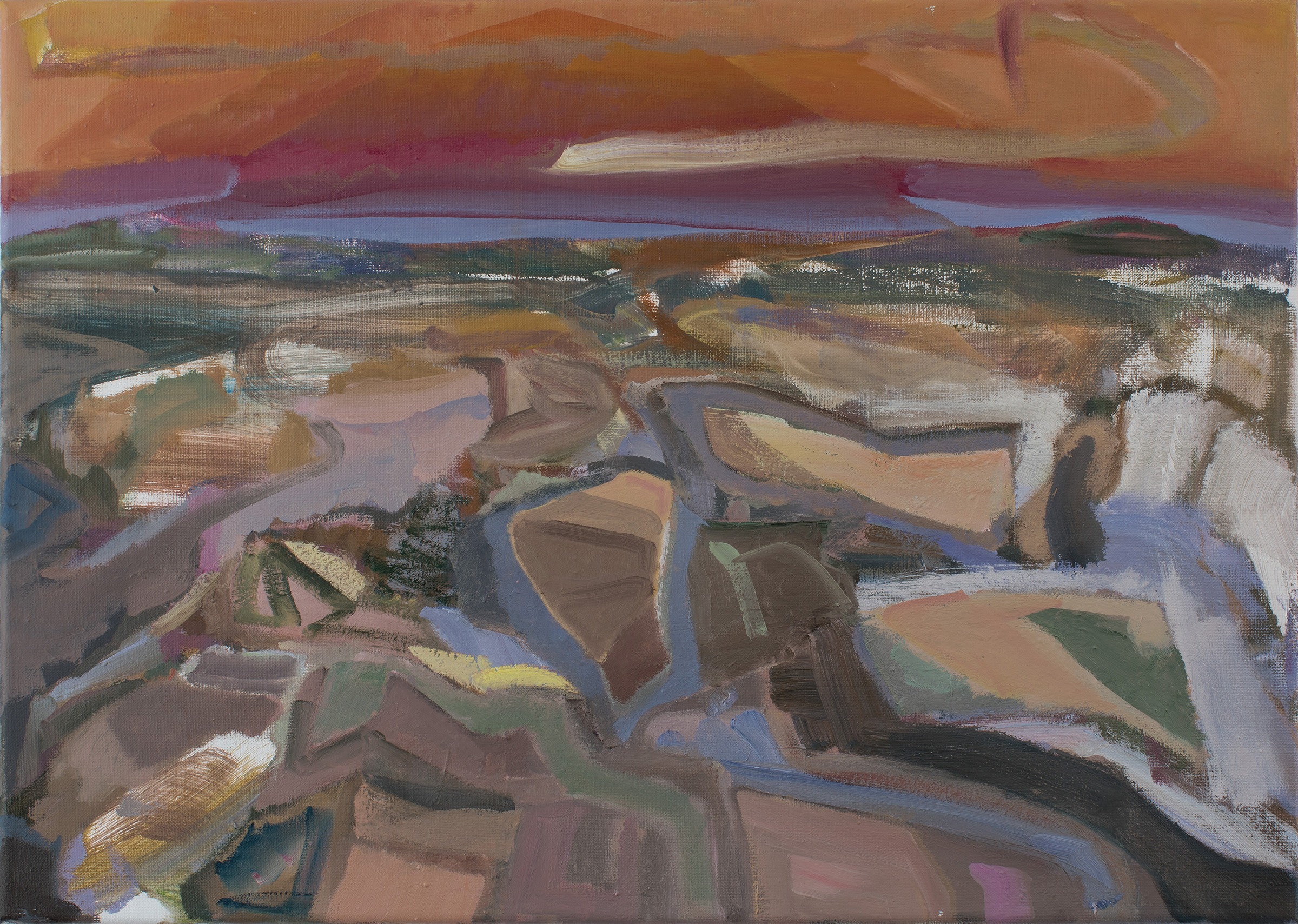 Daniel Mohr - Romantische Landschaft (2025) Daniel Mohr, Romantische Landschaft, 30 x 50cm, oil on canvas, 2025