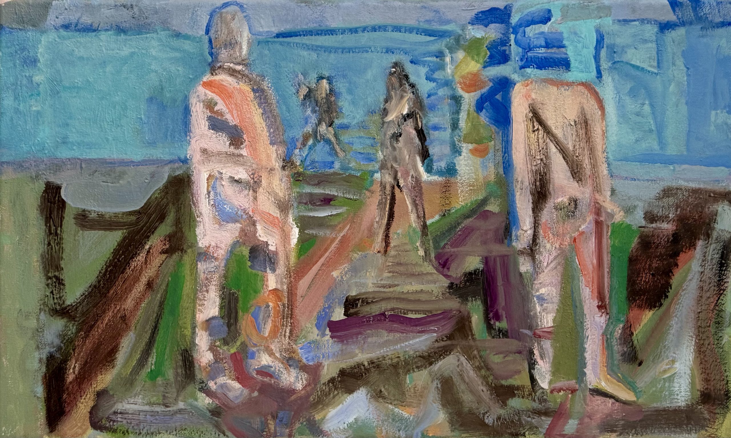 Im Grünen, 30cmx50cm, oil on canvas Im Grünen, 30cmx50cm, oil on canvas