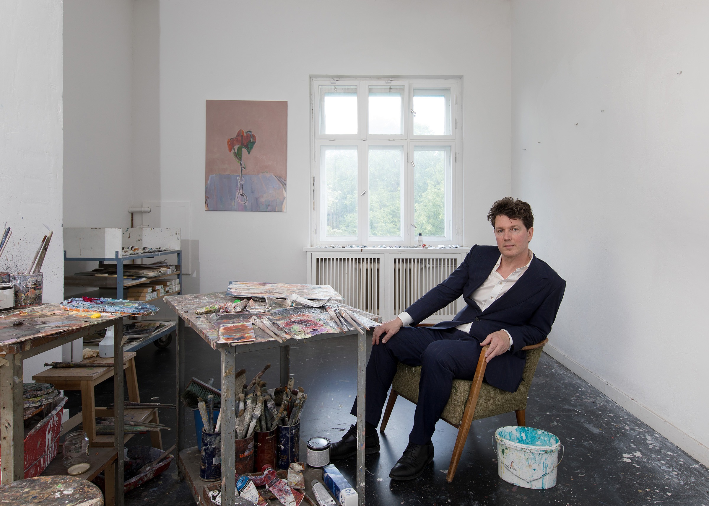 Daniel Mohr Studio Berlin 2025 (3) – Photo Oliver Mark Daniel Mohr in his Berlin studio (3), 2025, photo by Oliver Mark